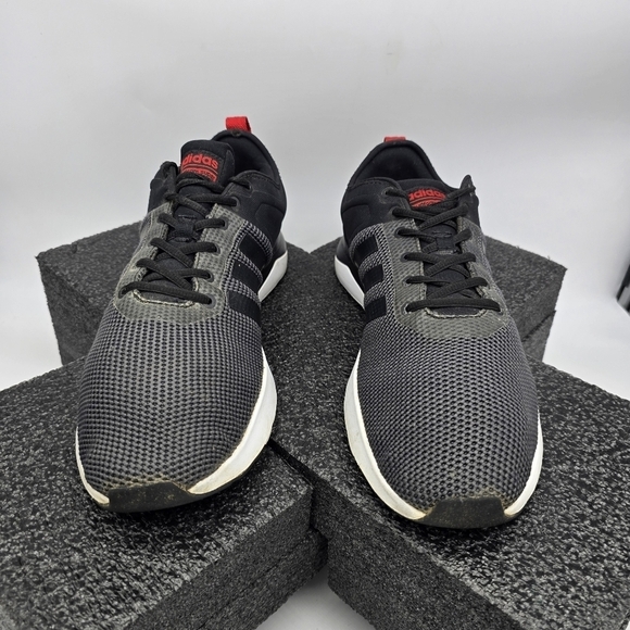 Adidas Men 13 Neo Cloudfoam Super Racer Black Grey Sneakers AW4163 main image 4
